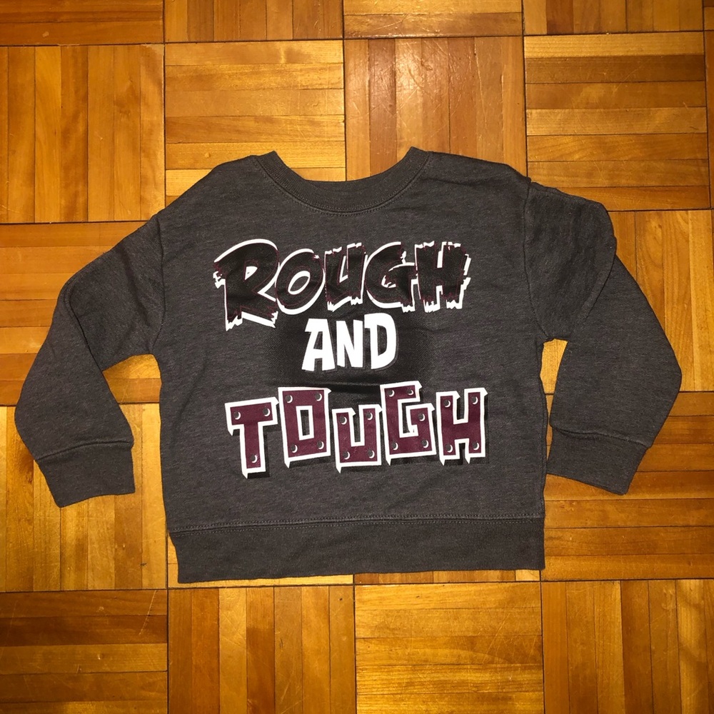 Kids Gray Sweatshirt - Rough and Tough